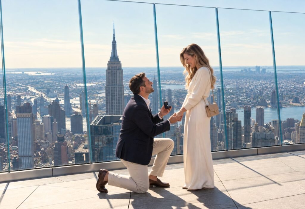 Demande en Mariage sur le rooftop Edge à New York