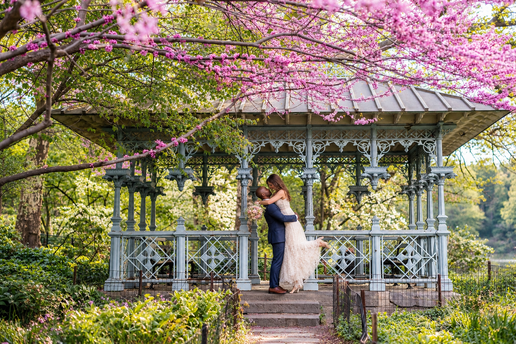 Mariage au Ladies Pavilion de Central Park à New York